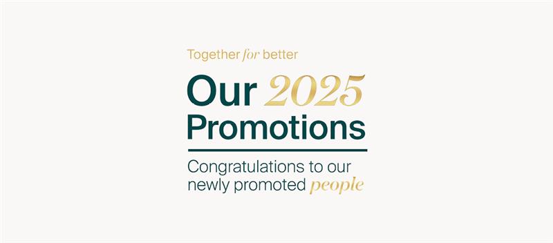 Congratulations to all our people who have been promoted in 2025!