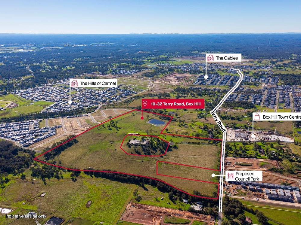 Image of 17 hectare-plus residential development site in Sydney’s Box Hill up for sale