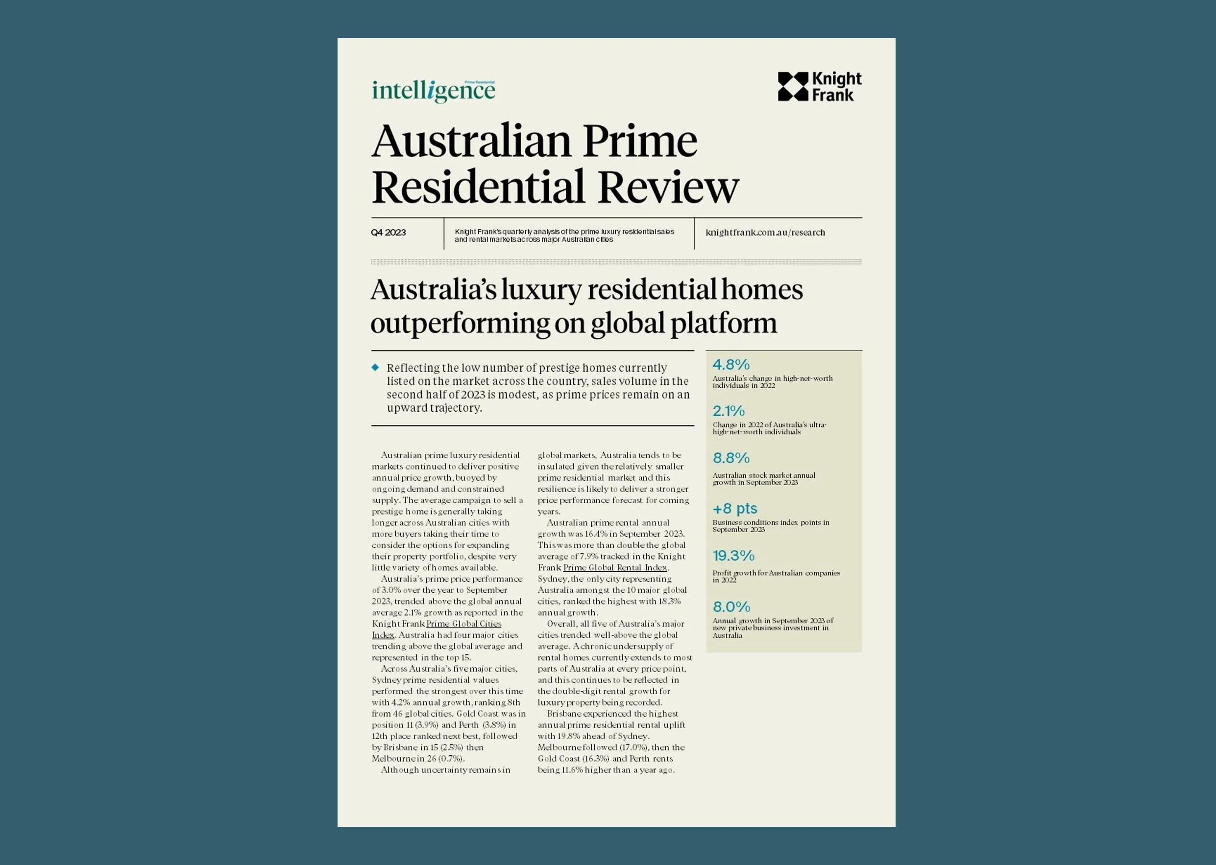 Image of Australian Prime Residential Review
