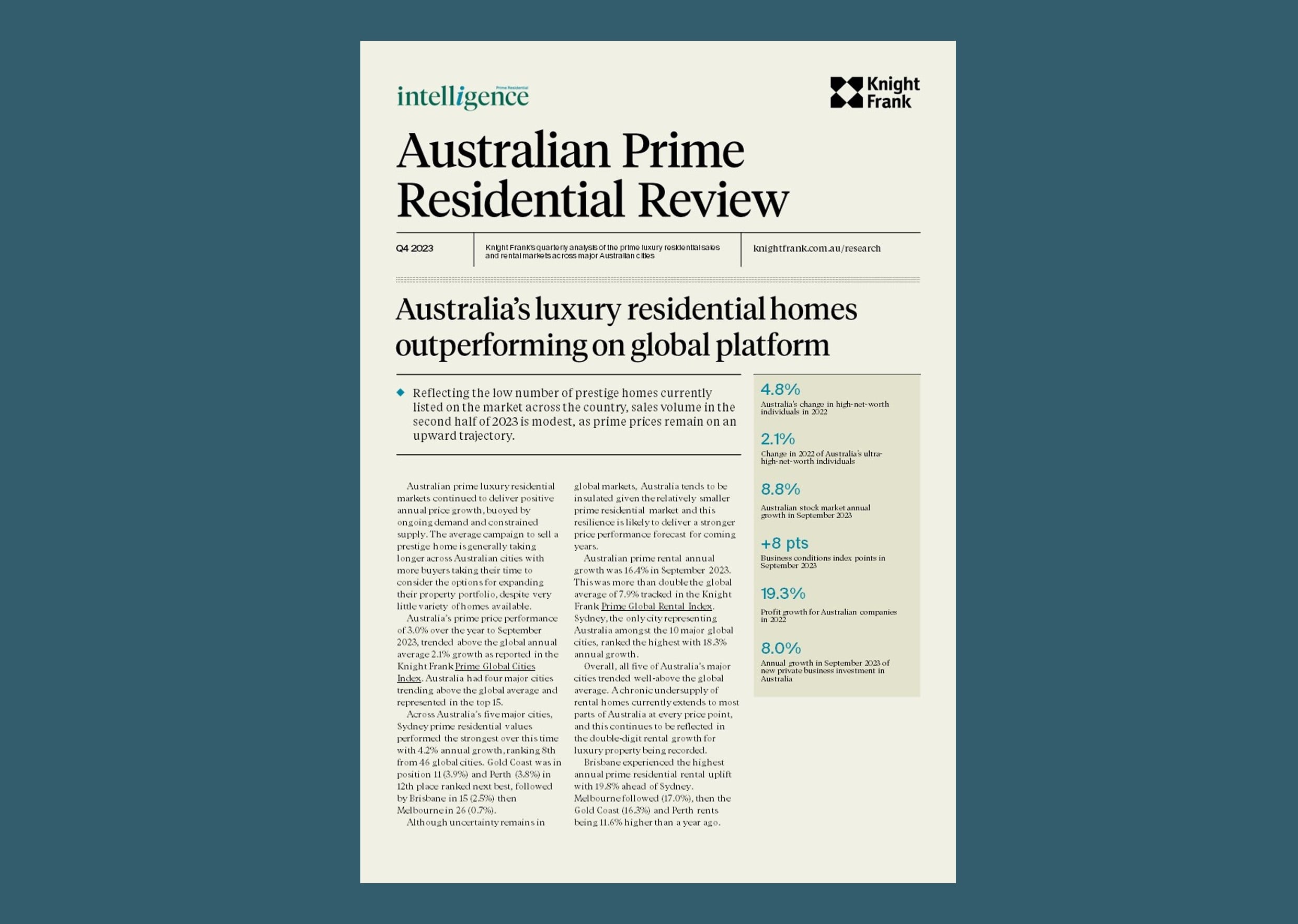 Image of Australian Prime Residential Review