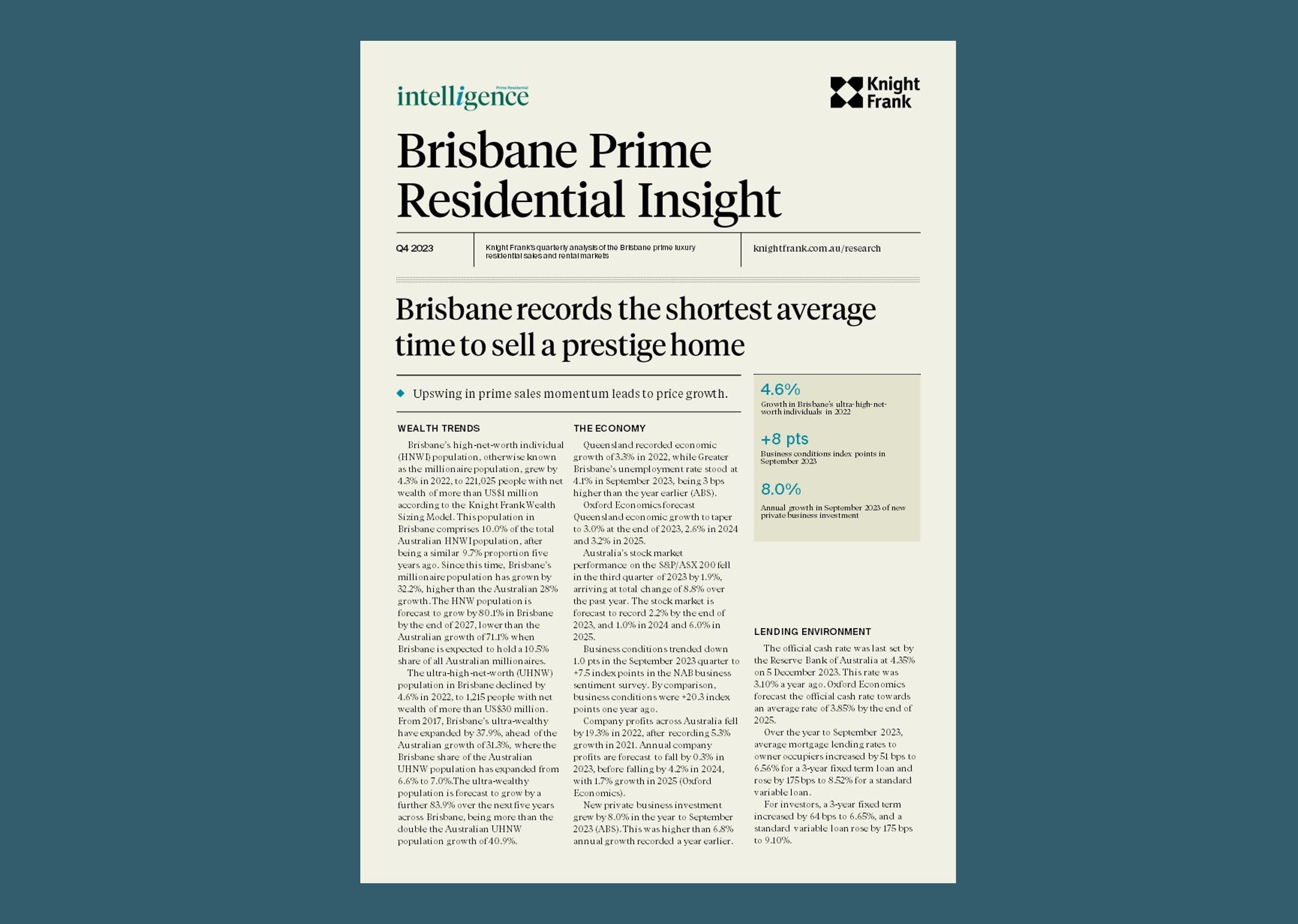 Image of Brisbane Prime Residential Insight