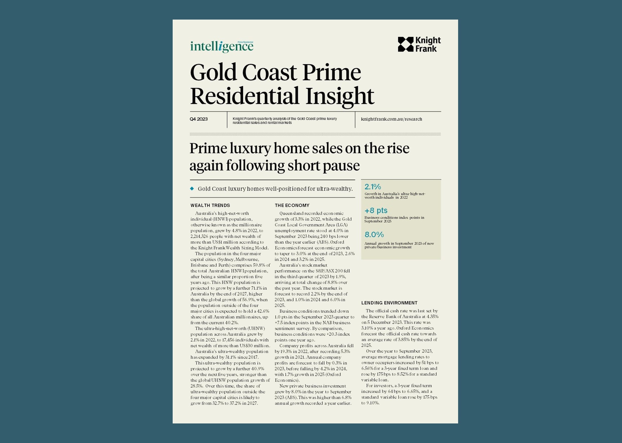Image of Gold Coast Prime Residential Insight