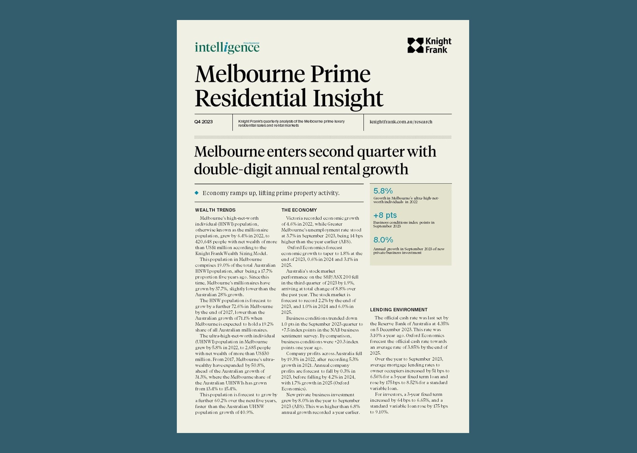 Image of Melbourne Prime Residential Insight