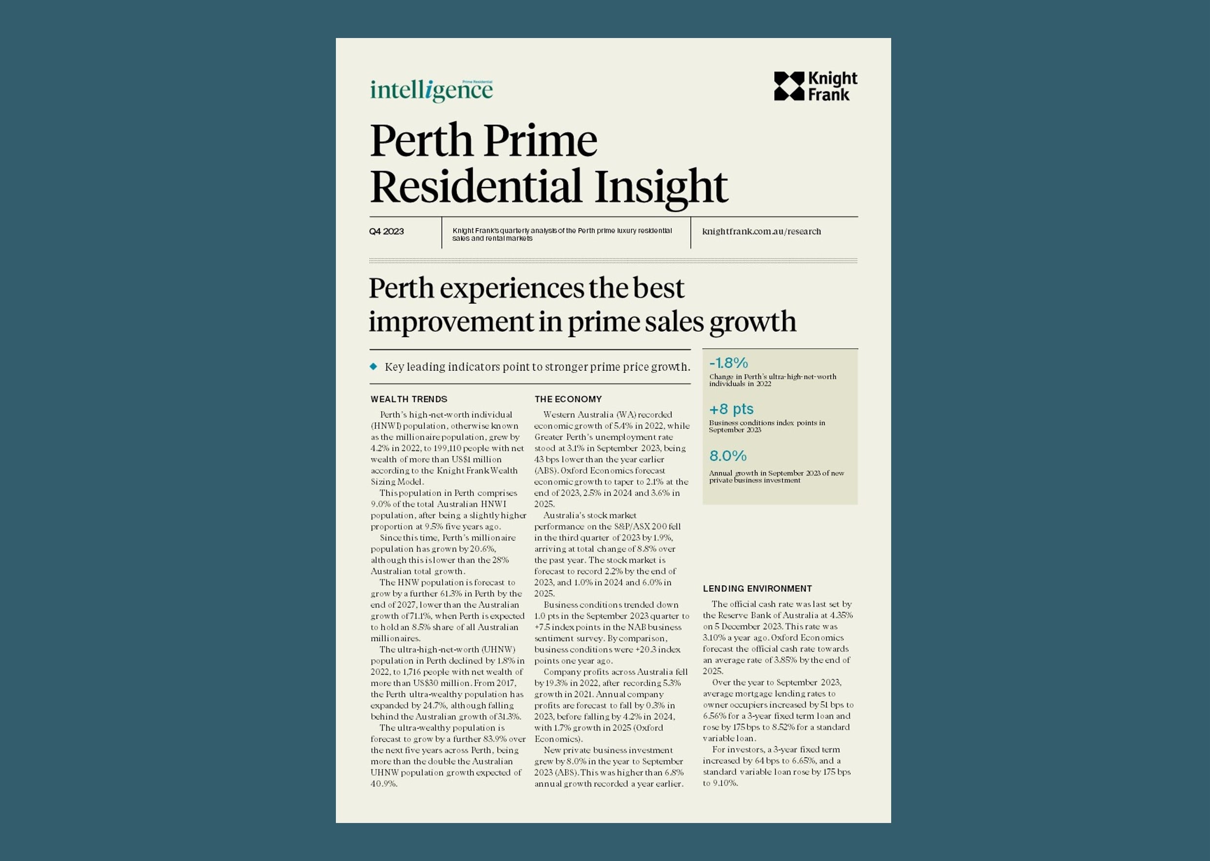 Image of Perth Prime Residential Insight